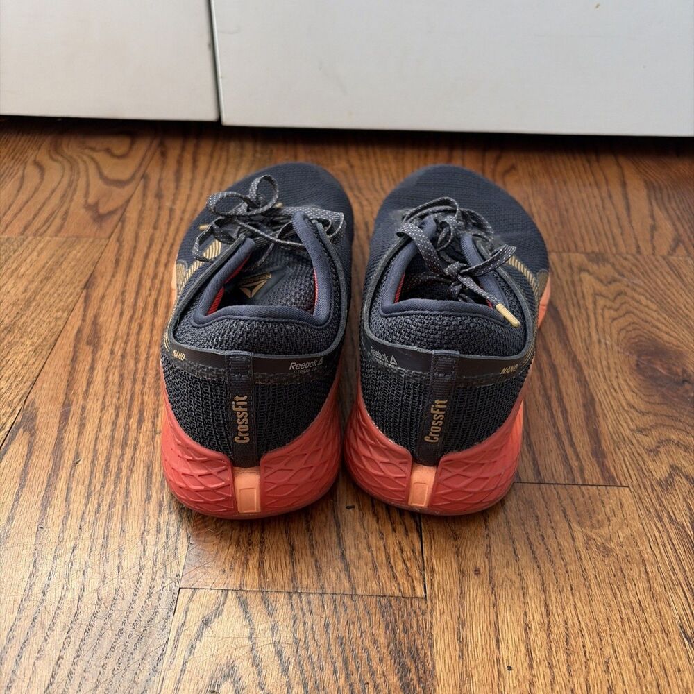 Reebok Women's Nano 9 Cross Training Shoes Size 8.5 M Black/Orange [EG0599] - Picture 4 of 7